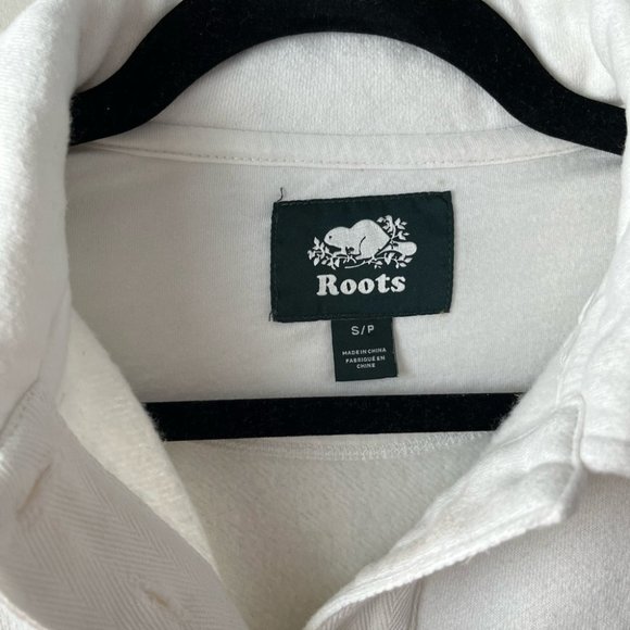 NWOT Roots Retro Field Rugby Quarter Button Up Sweater Women’s Size Small - Picture 5 of 9